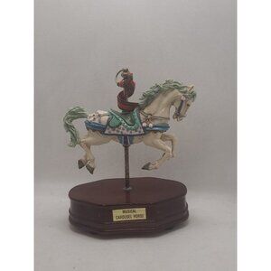 Musical Carousel Horse Figurine Plays "Memory"